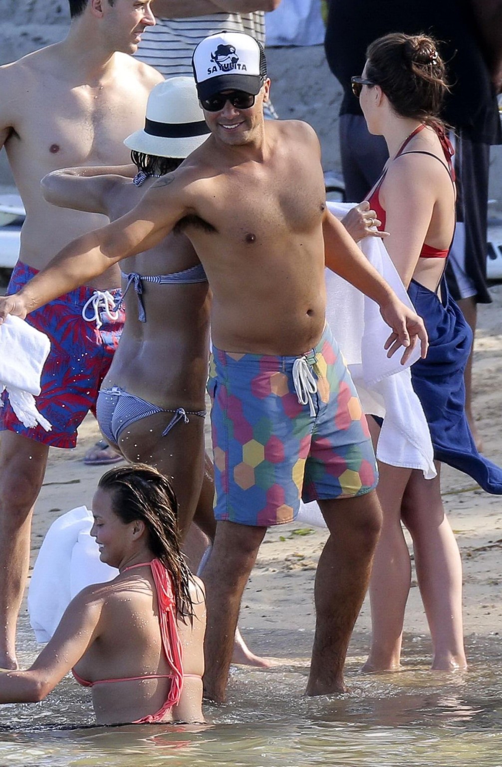 Chrissy Teigen showing off her bikini body in the Caribbean #75169573
