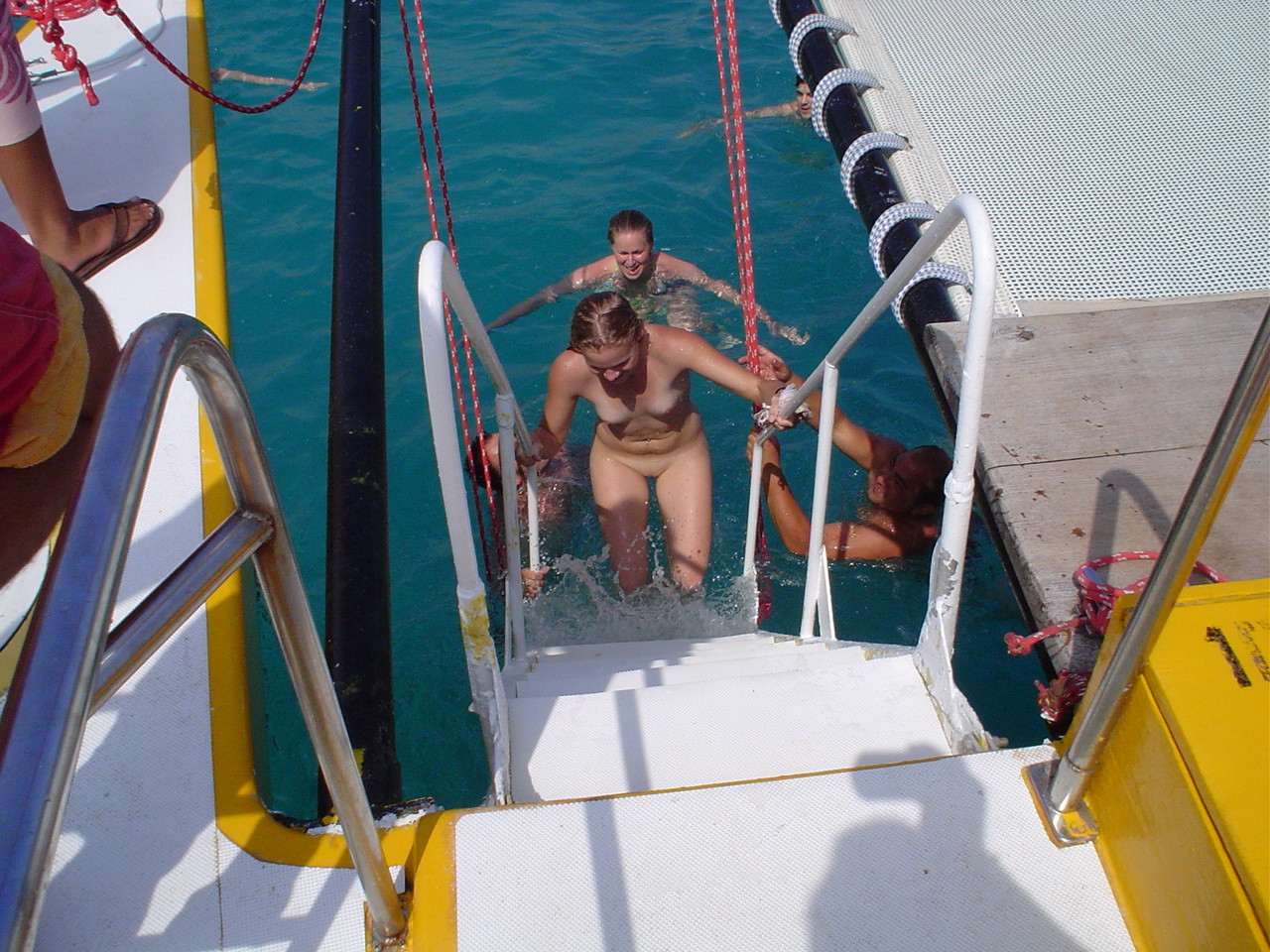 Watch her bathe her awesome teenager human body in the drinking water #72250315