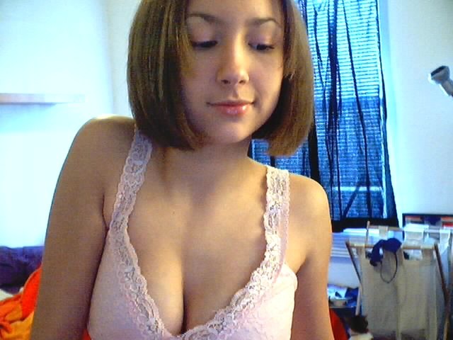 Cute asian teen posing for her webcam #70033283