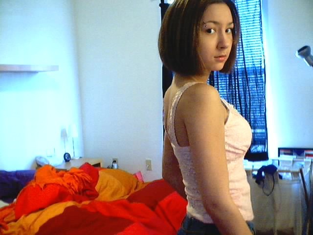 Cute asian teen posing for her webcam #70033295