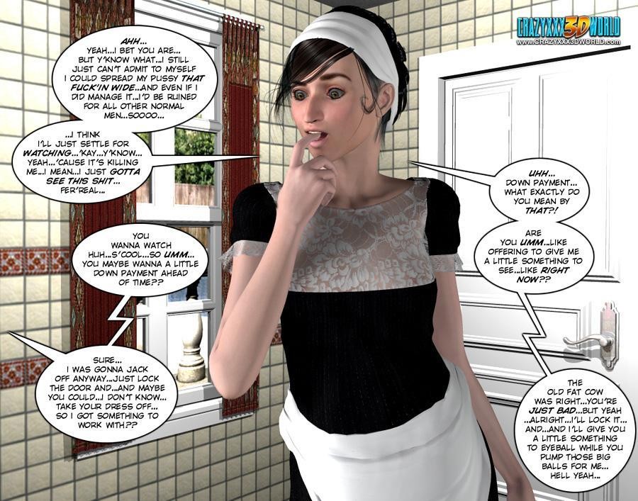 Ein Typ mit großem Schwanz treibt es mit dem Dienstmädchen in diesen Comics von Sergio
 #75136063
