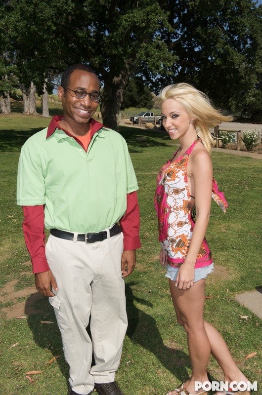 Sexy blonde with nice ass gets nailed by black dude #77823593