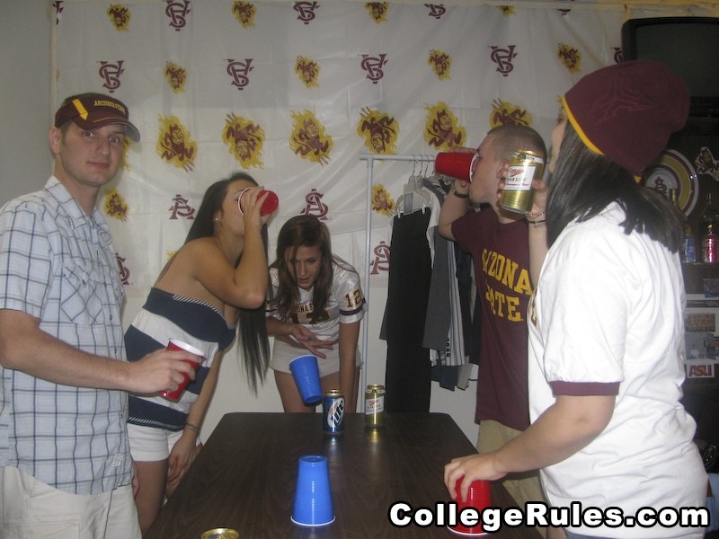 Watch hot double cock sucking group sex college dorm party #79398485