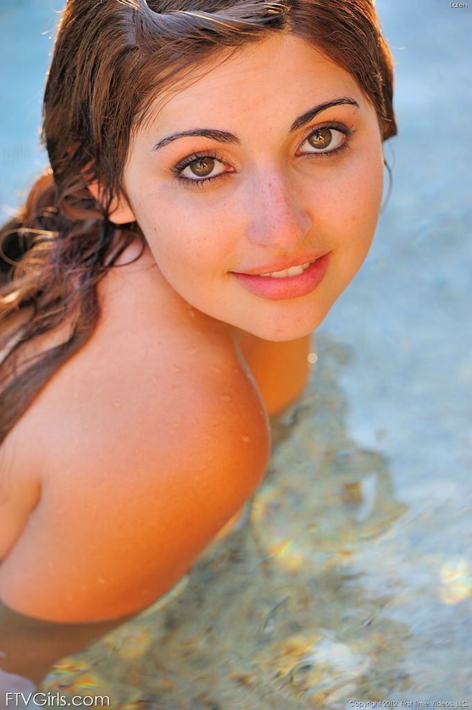 Adorably cute Persian girl in a small cameltoe bikini #72401405
