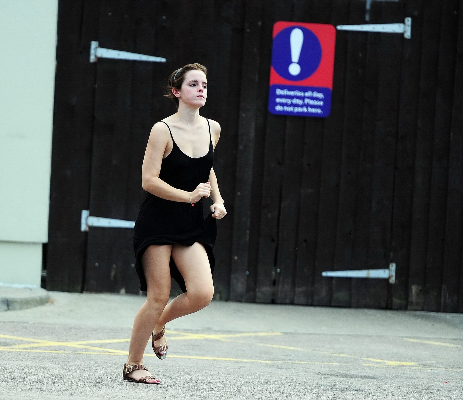 Emma Watson flashing her panties  showing pokies in London #75292864