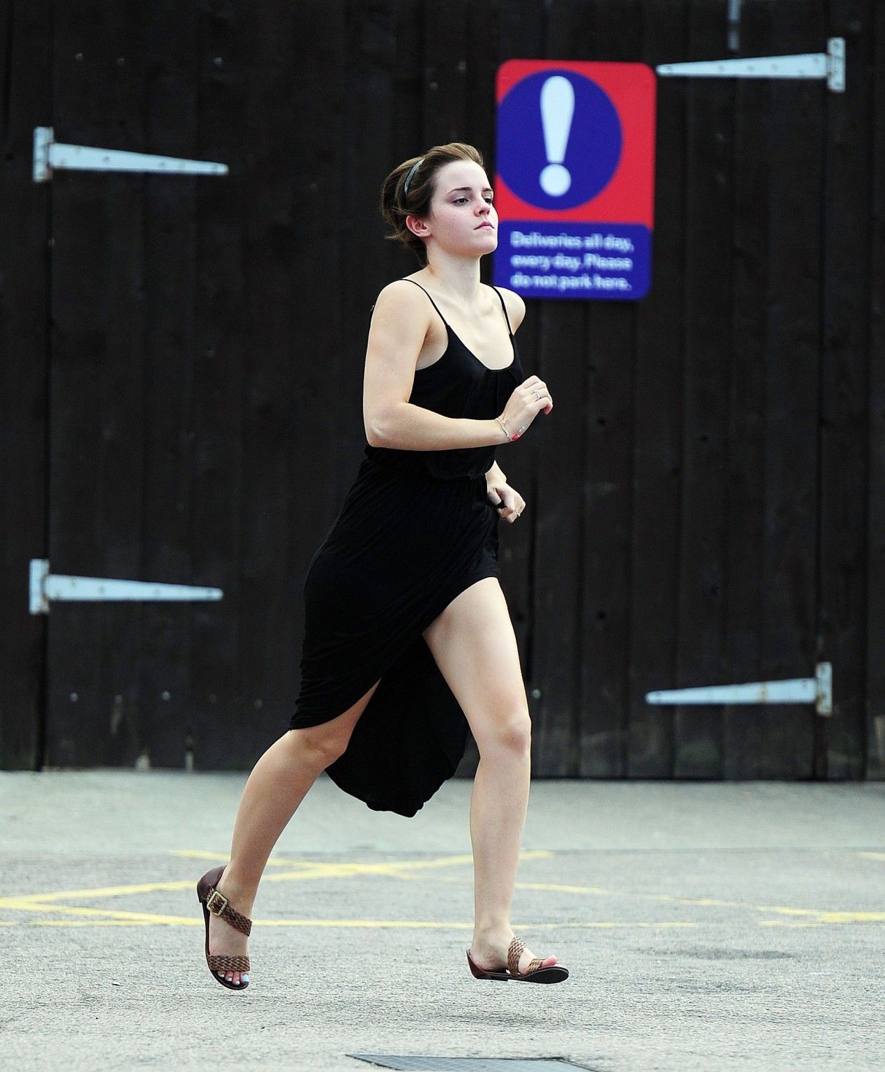 Emma Watson flashing her panties  showing pokies in London #75292870