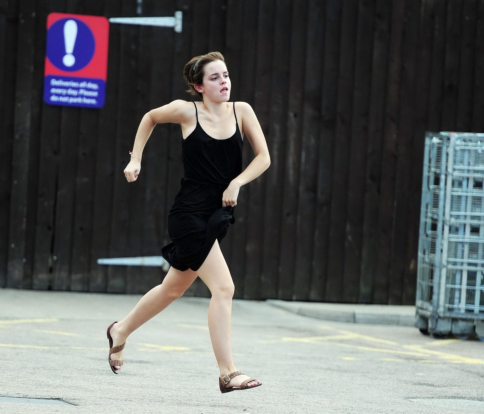 Emma Watson flashing her panties  showing pokies in London #75292879