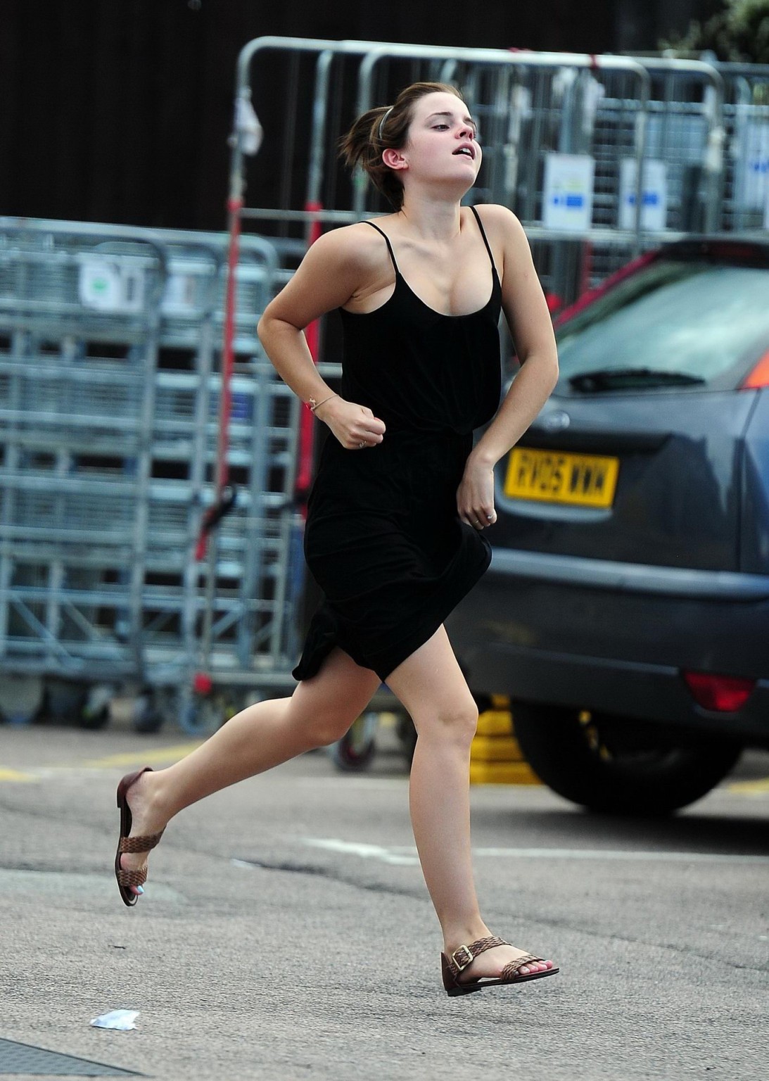 Emma Watson flashing her panties  showing pokies in London #75292897