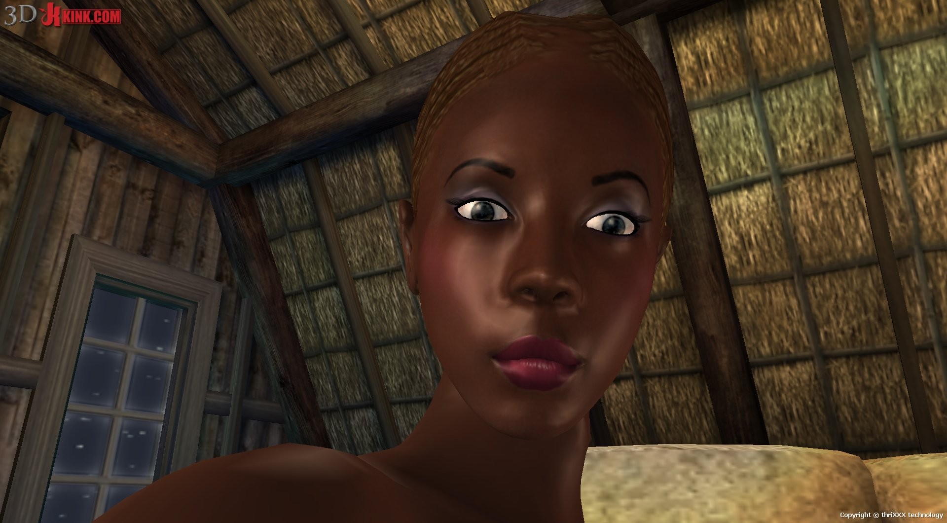 Interracial lesbian sex created in virtual fetish 3d sex game! #69358966