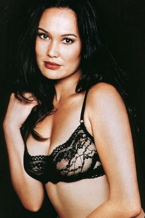 Cute actress Tia Carrere posing nude and in lingerie #75439657