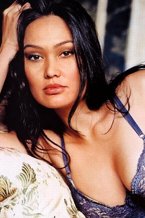 Cute actress Tia Carrere posing nude and in lingerie #75439670