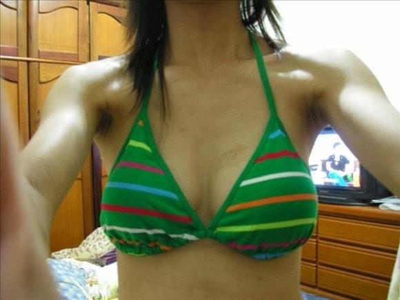 Chinese chick with glasses posing for selfpics #69964828