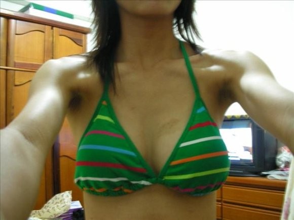 Chinese chick with glasses posing for selfpics #69964848