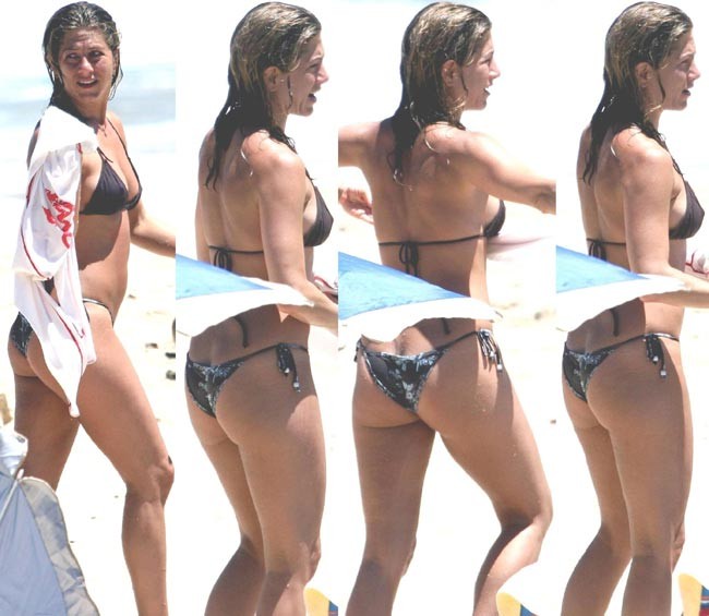 Jennifer aniston a de beaux seins nus et des tétons durs et transparents.
 #75420214