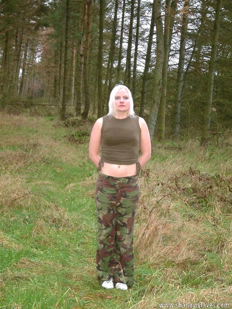 BDSM soldier girl is forced to work out outdoors in the forest #72208107