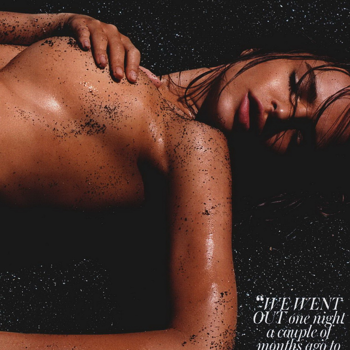 Emily Ratajkowski naked and dirty on the beach for GQ Magazine July 2014 issue #75190503