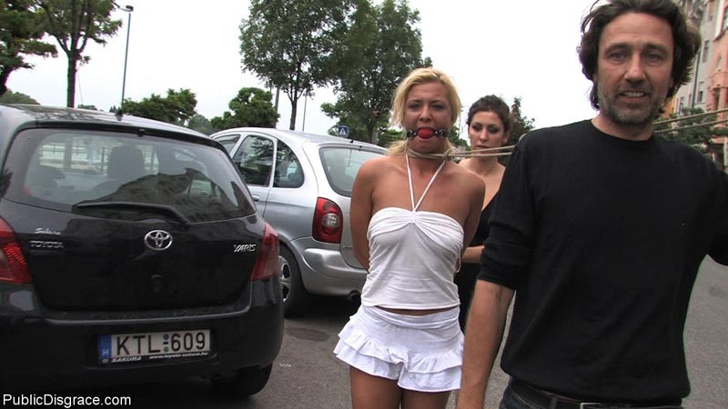 Public spanking with hot chick and outdoor BDSM #72196506