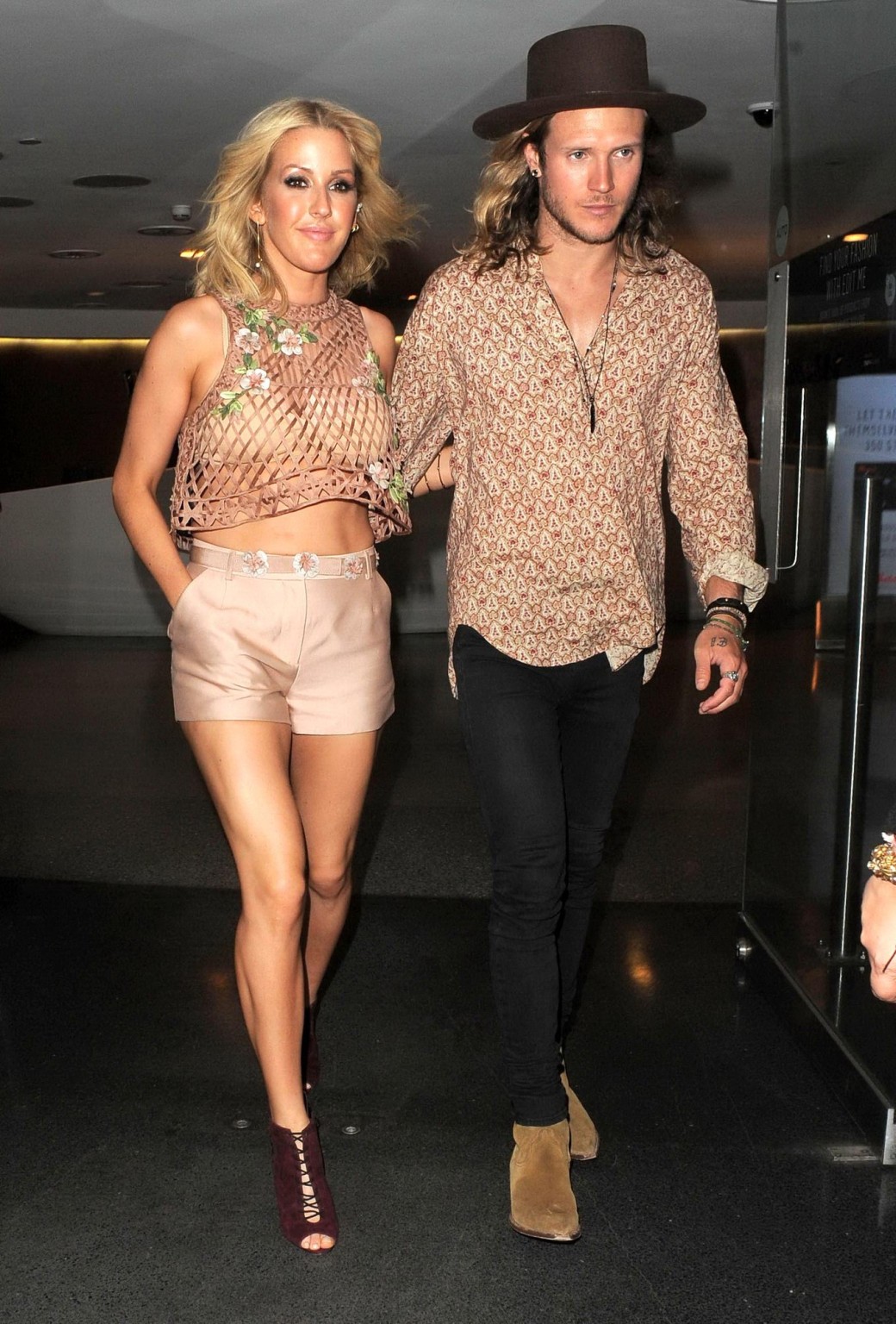 Ellie Goulding leggy  see through to bra out in London #75164040