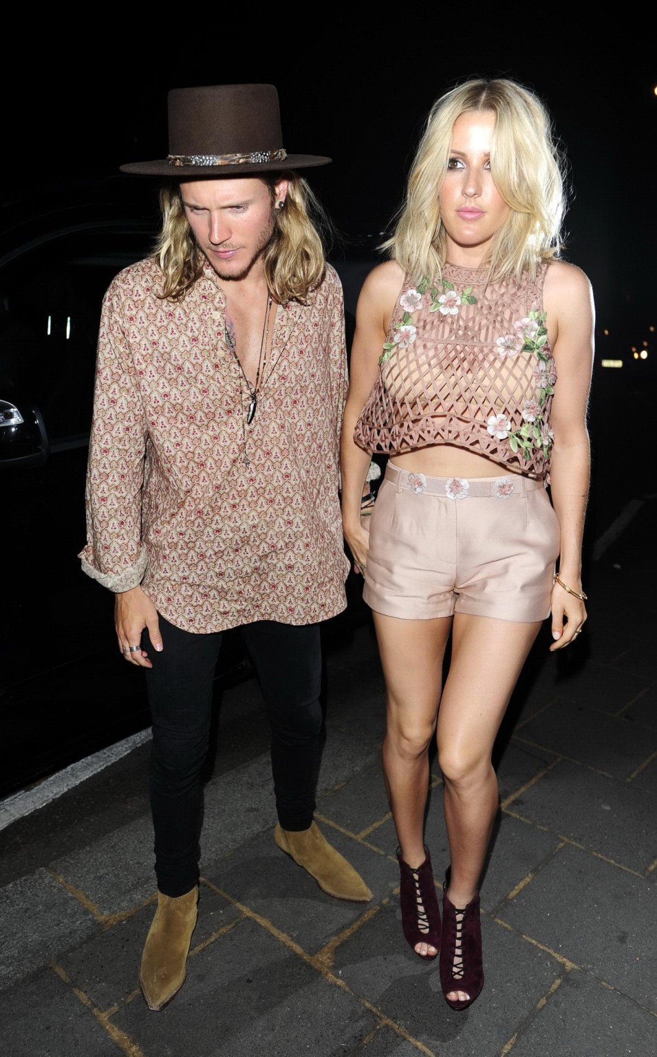 Ellie goulding leggy see through to bra out in london
 #75164075