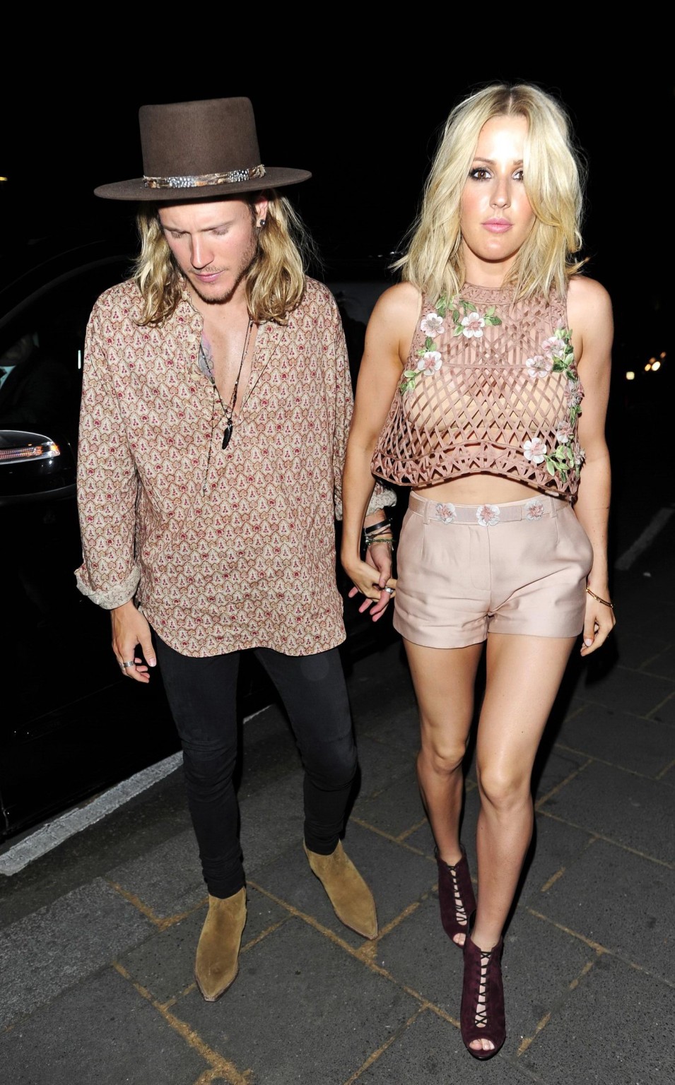 Ellie goulding leggy see through to bra out in london
 #75164082