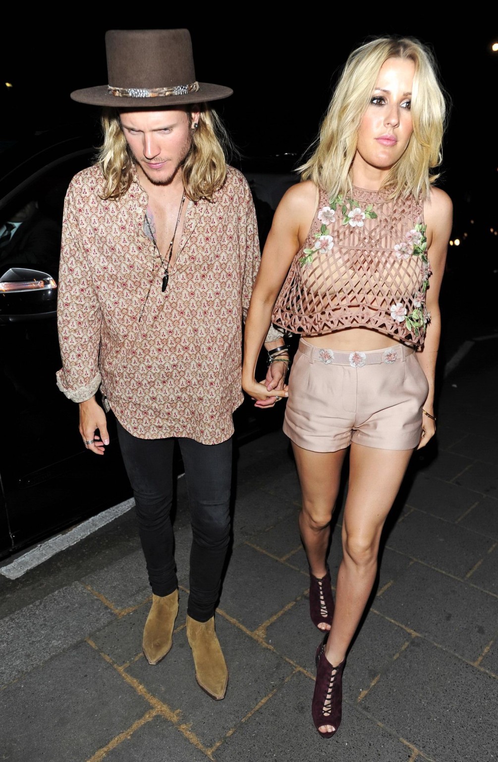 Ellie goulding leggy see through to bra out in london
 #75164090