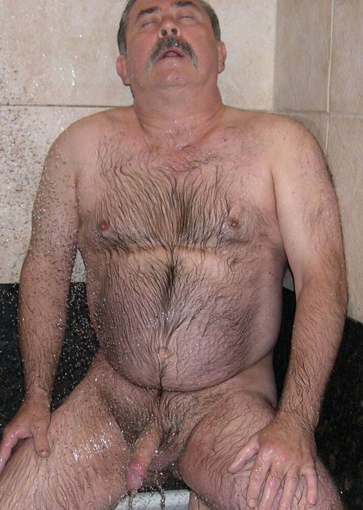 Hairy bear bfs posing and jerking off cock gallery 4 #76908751