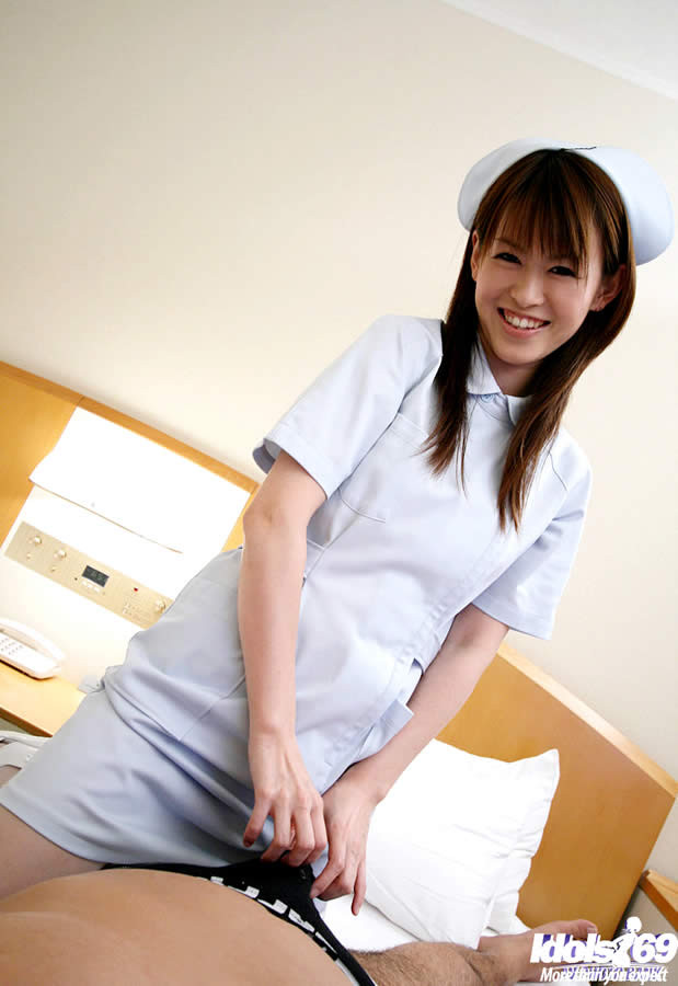 Adorable japanese nurse fucking her patient #69908370