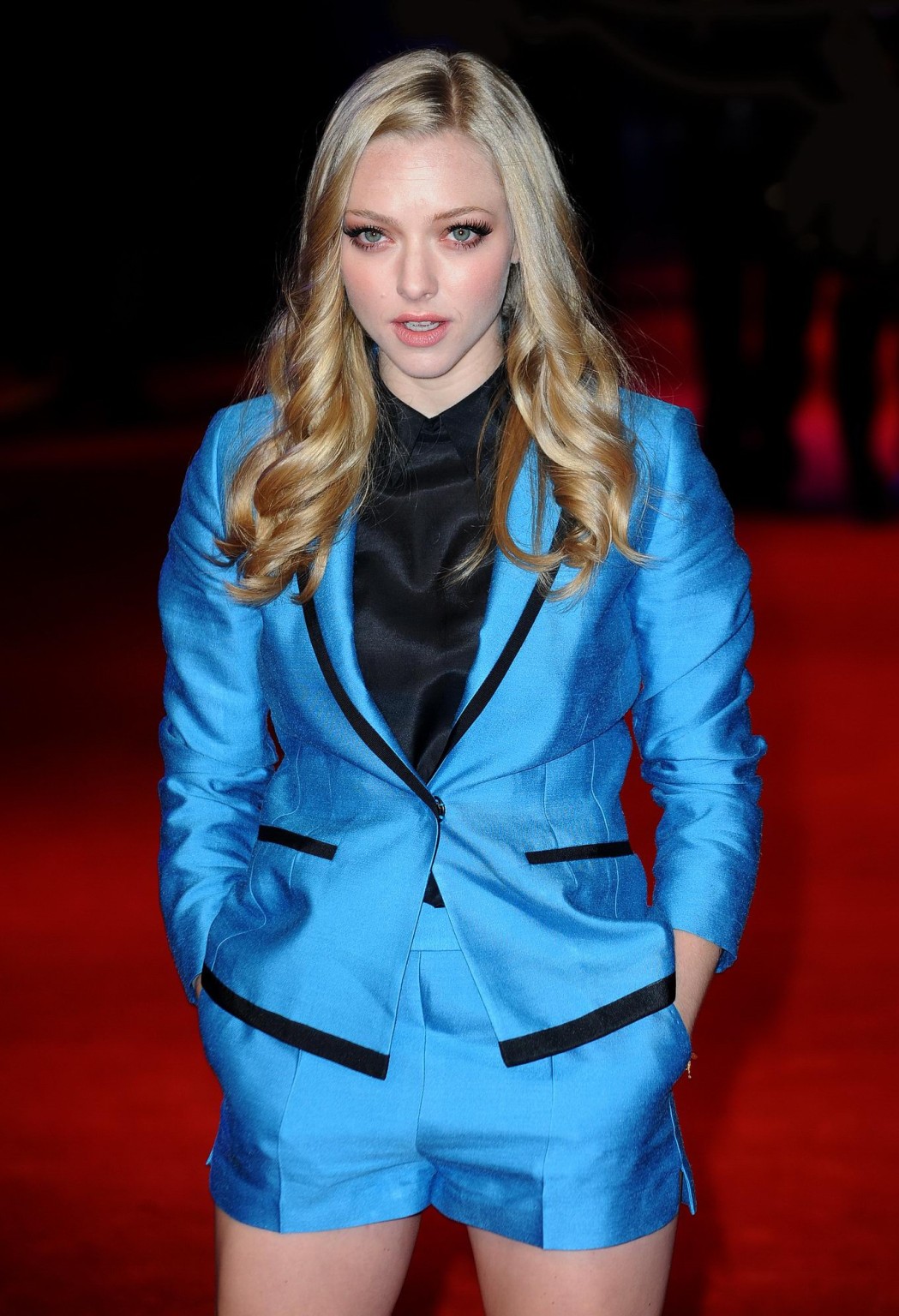 Amanda Seyfried leggy wearing shorts at the 'In Time' UK premiere in London #75284308