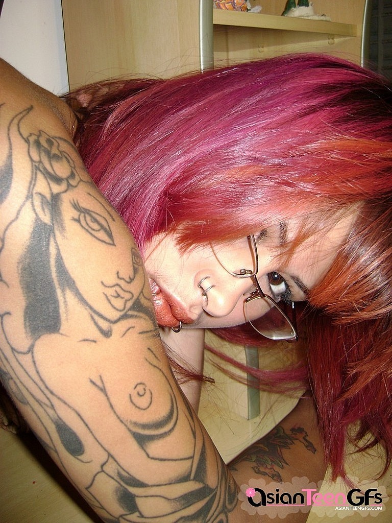 Tattooed asian girls with many piercing #67372674