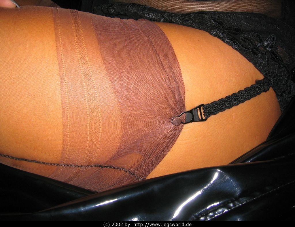 Kinky german lady Barbara in sexy tan stockings #76483263