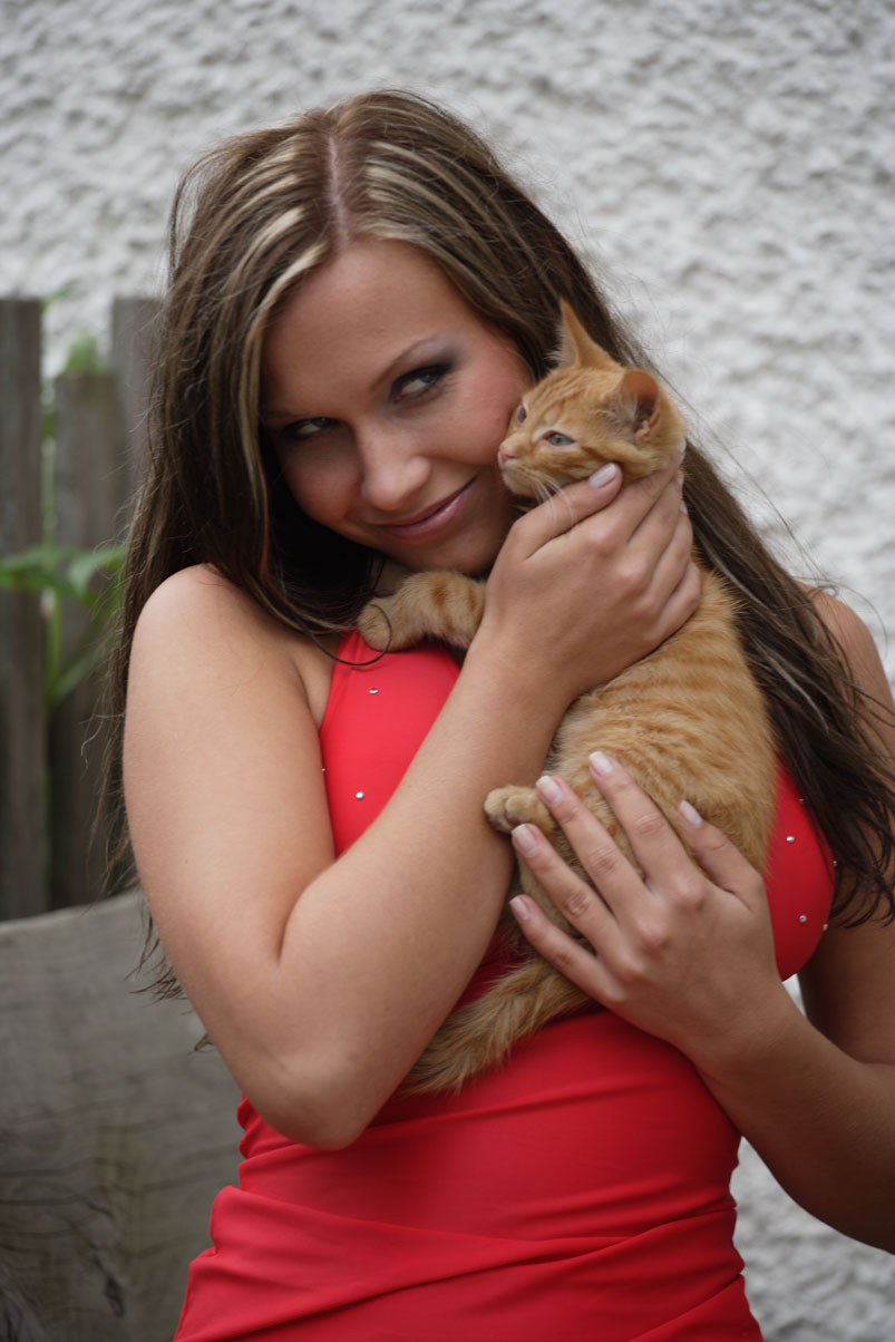 Hot teen in a little red dress #79447279