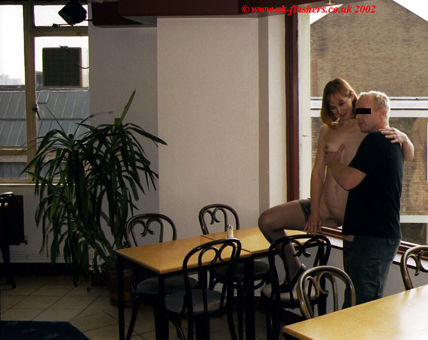 Public amateur mum teasing workmen and voyeur striptease in a pub #78538545