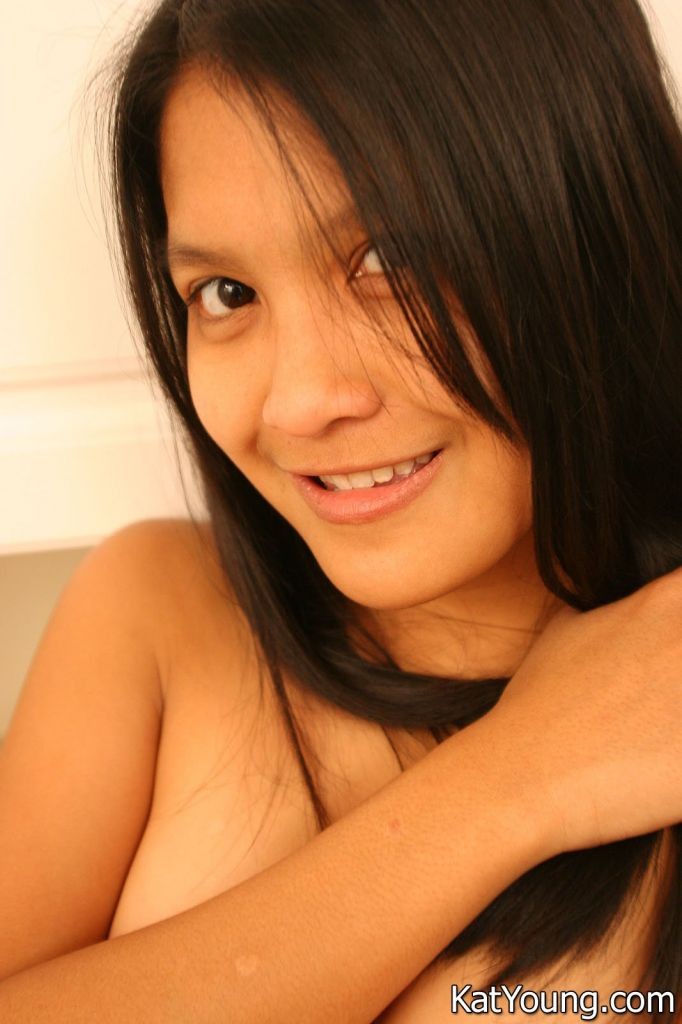 Kat Young Picture Gallery:: Slim asian teen with perky tits posing naked in the  #69933407