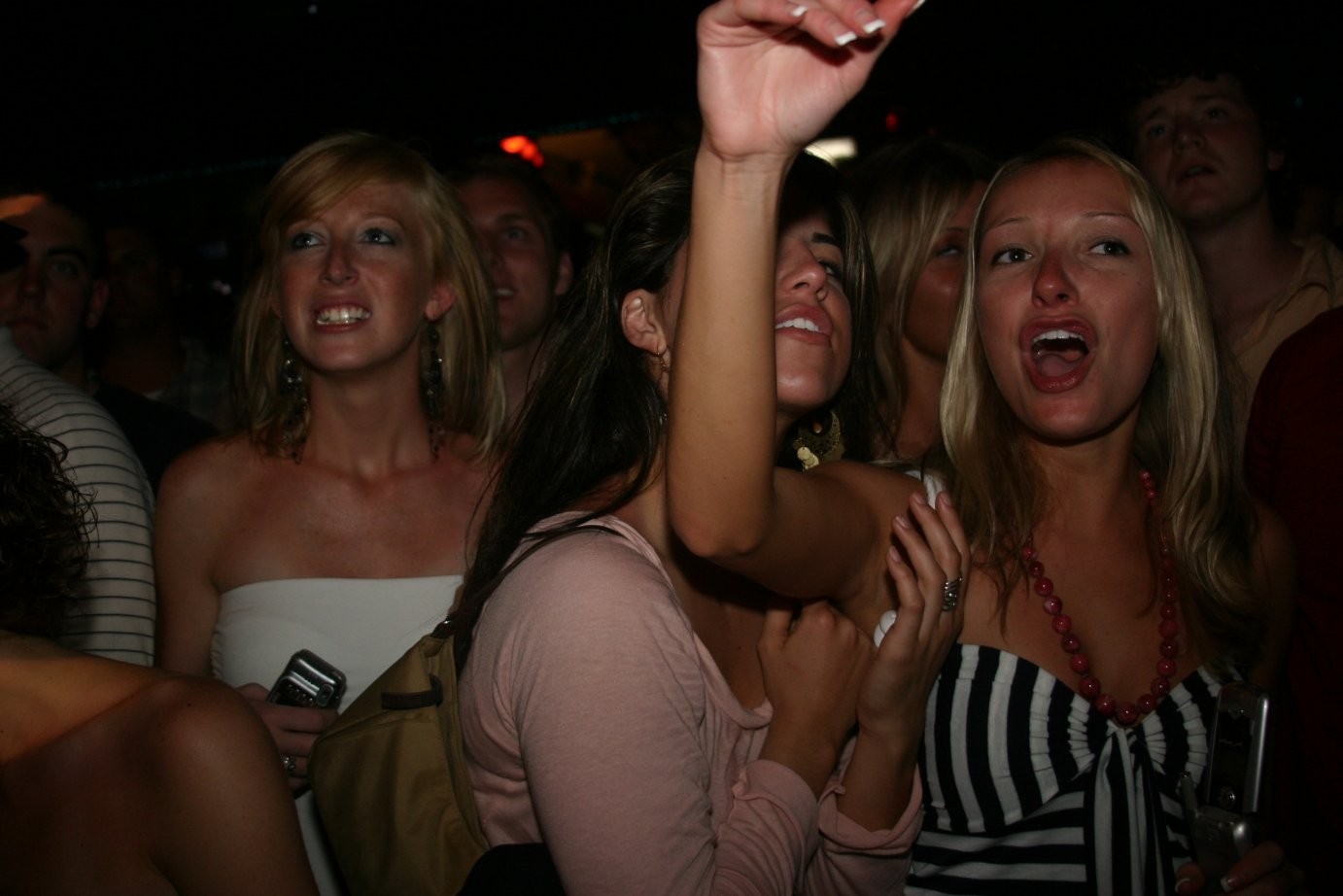 Drunk Spring Break College Girls Flashing Perky Tits #76401604