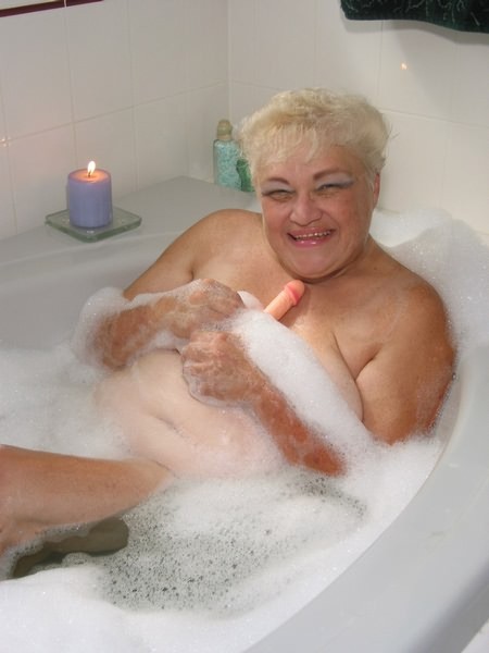 old fat hot tub granny is a little shy #71777828