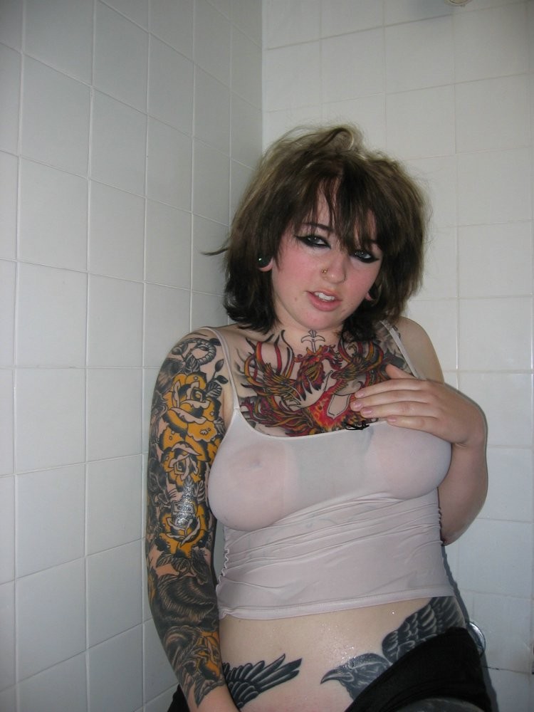 Tattooed Gothic Babe #77187307