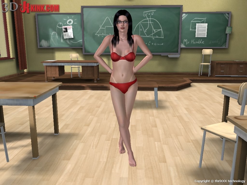 Une action sexuelle bdsm chaude créée dans un jeu de sexe 3d fétichiste virtuel !
 #69635329