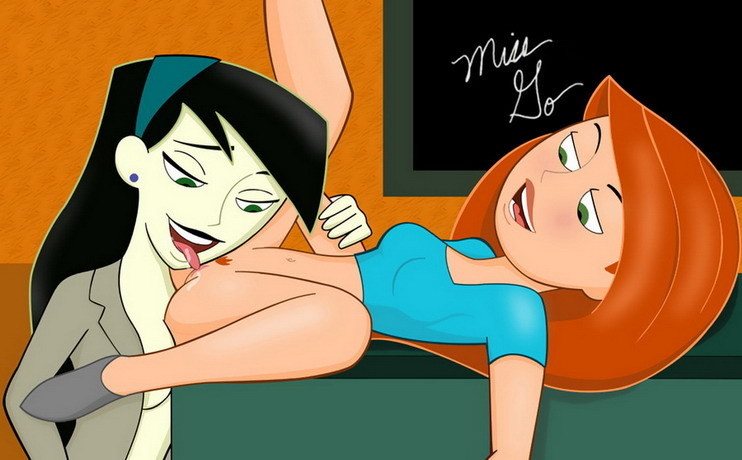 Nympho Kim Possible receives cum on lips and comes #69631973