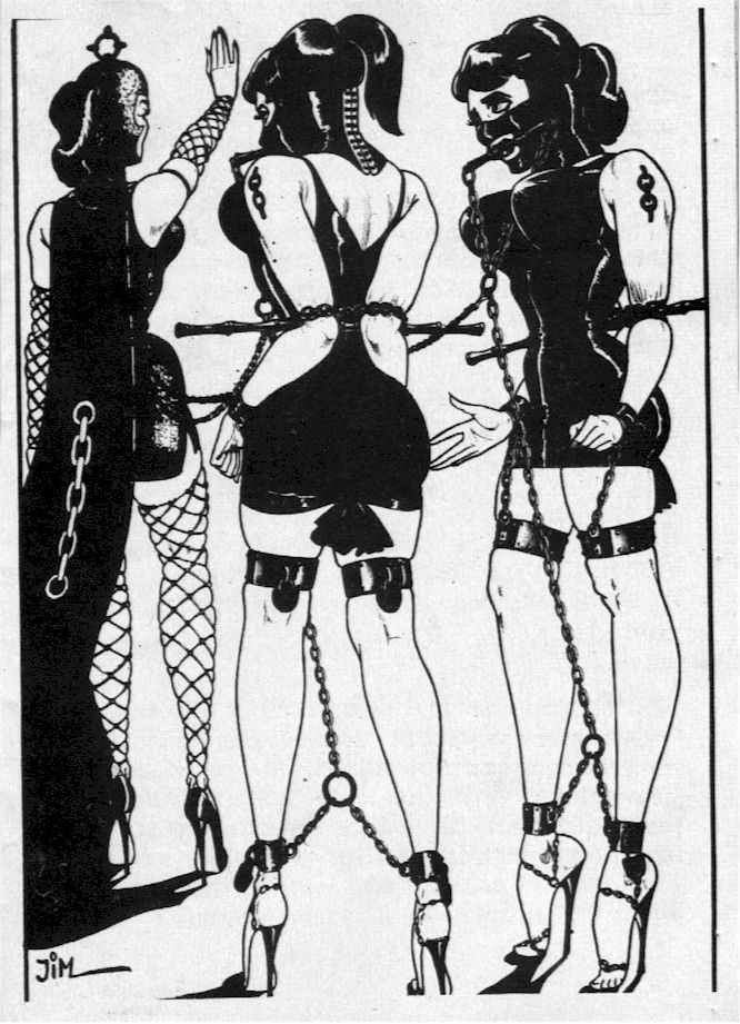 Arte vintage de bizarros dispositivos de bondage
 #69714291