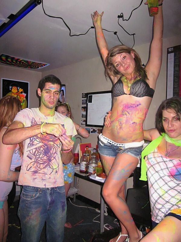 Finger painting college party turns into a sex orgy #67332973