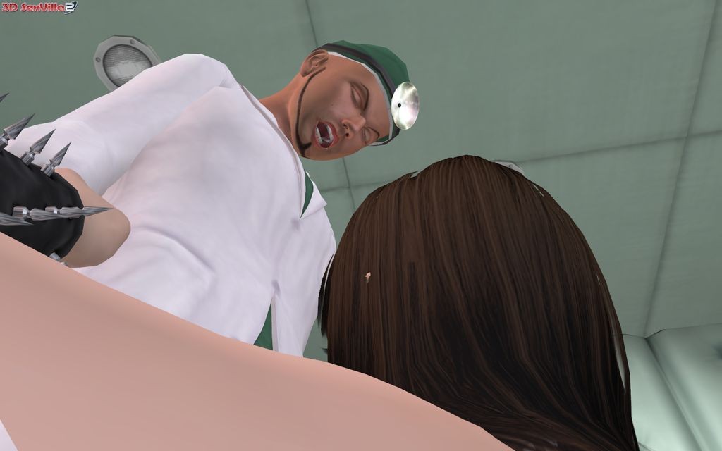 paziente mentale animato 3d che succhia il medico
 #69470185