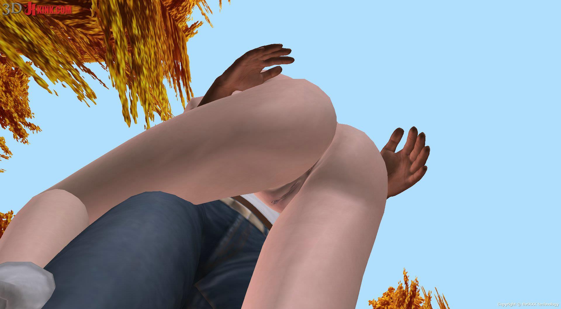 Interracial outdoor sex created in interactive 3D game #69357462