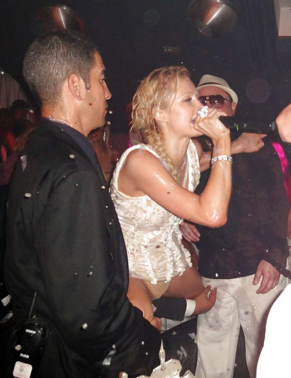 Paris Hilton exposing her panties upskirt during some party #75263239