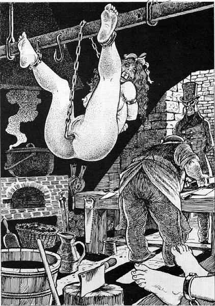 classic evil female dungeon bondage horror art and drawings #69649965
