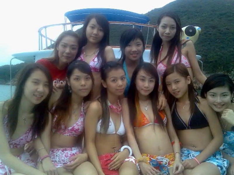Mega oozing hot and delicious Asian girls posing naked #69890469
