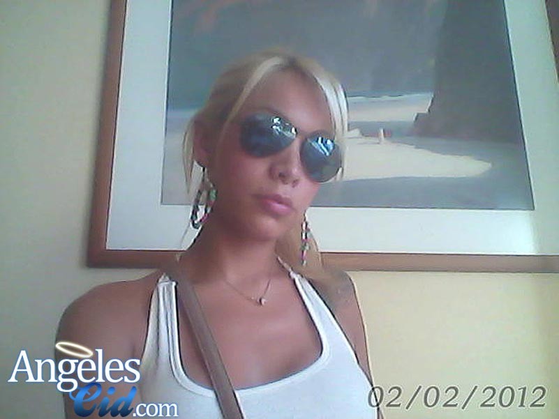 Angeles Cid posing in front of her web cam #79210014