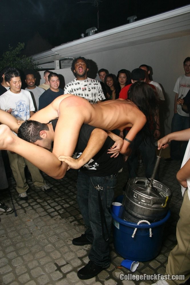 Wild and steamy group fucking in a college frat party #71072612