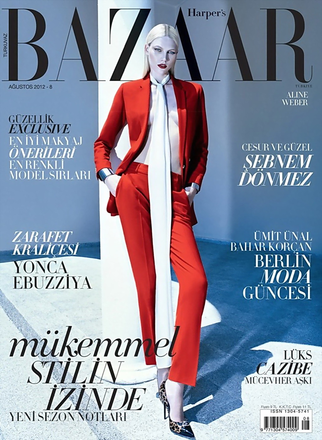 Aline Weber showing off her small tits at photoshoot for Harpers Bazaar Turkey a #75255799