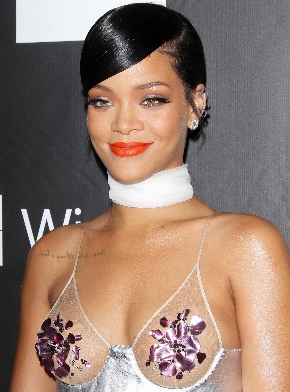 Rihanna shows off her boobs wearing a seethrough dress at amfAR LA Inspiration G #75182451