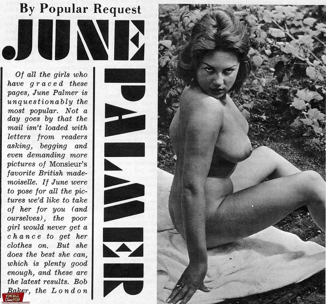 Voluptuoso vintage sixties modelo june palmer posando desnuda
 #78484093